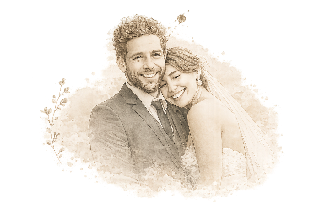 Retrato de Clara y Mateo
